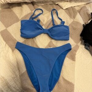 Abercrombie Blue Mid Rise Bikini Set